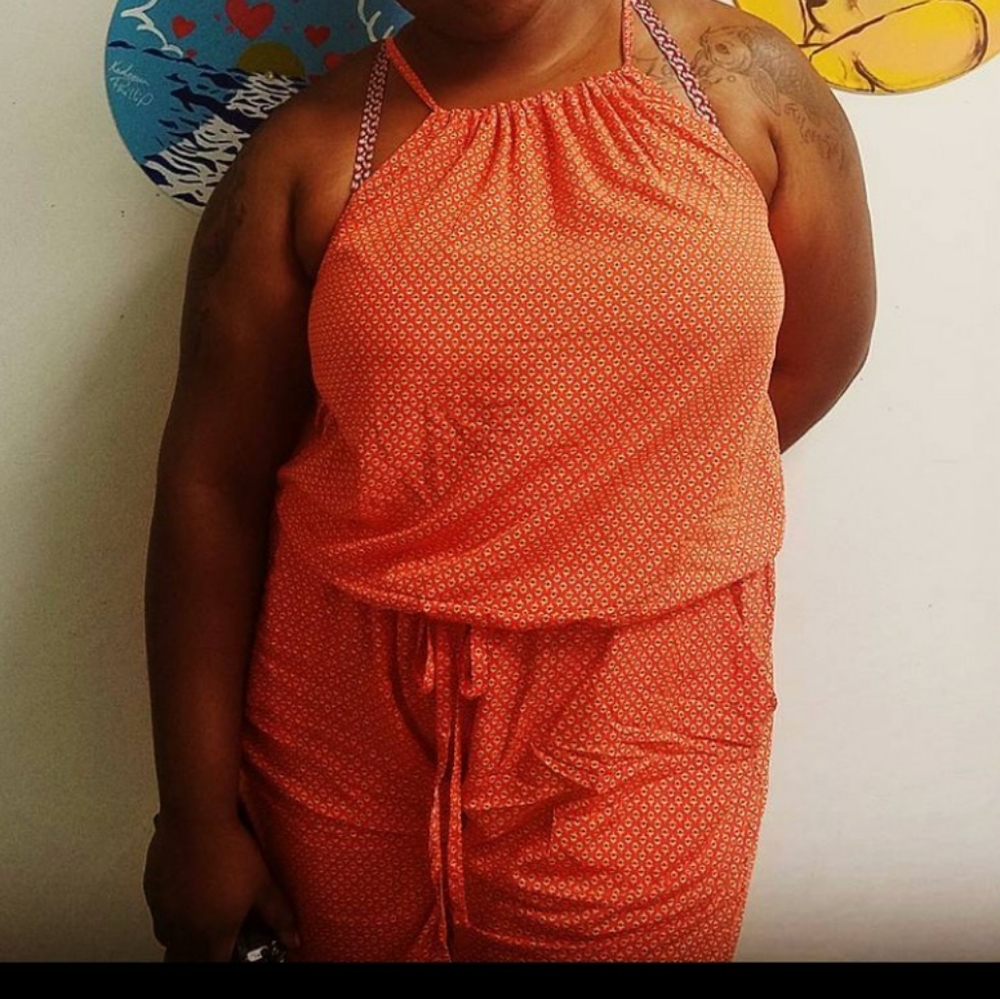 Floral print romper